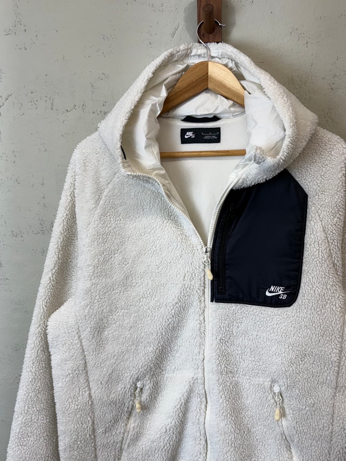 나이키SB 원포켓 테크 양털 후리스 화이트 상품이미지6