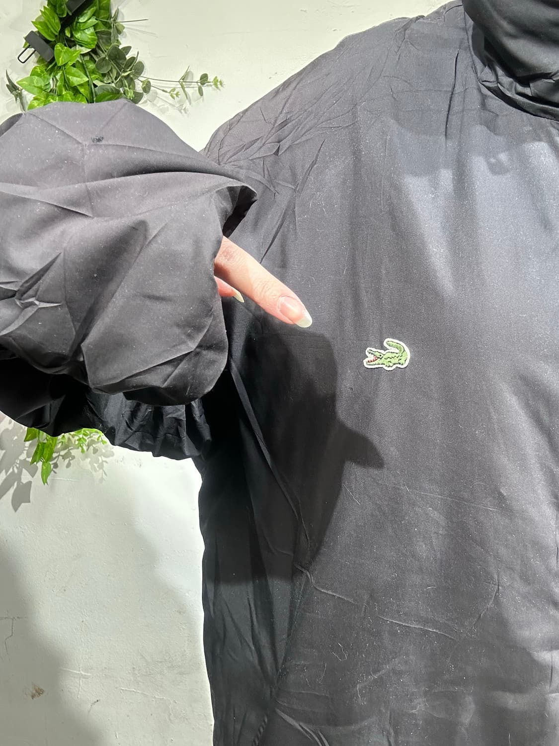 라코스테 블랙 바람막이 트랙 자켓 상품이미지4