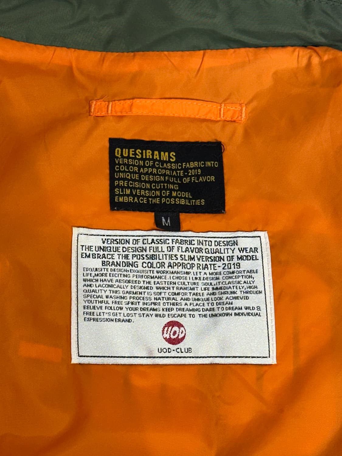 아메리칸 빈티지 uod club 패치 자수 항공 잠바 마원 ma-1 M 상품이미지7