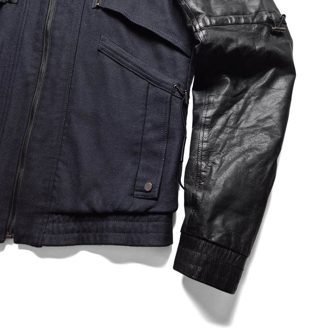 [48] 우영미 레더슬리브 자켓 상품이미지4