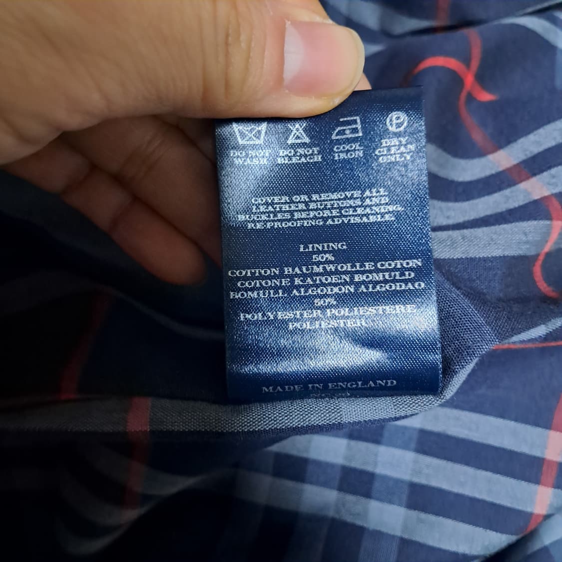 정품 버버리 남성 트렌치 코트 네이비 50 R(약100) 상품이미지8