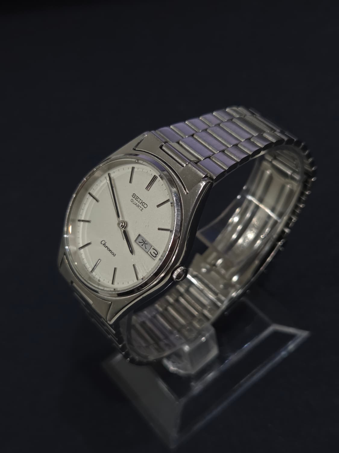 빈티지 세이코 크로노스 (SEIKO Chronos) - 화이트 실버 다이 상품이미지3