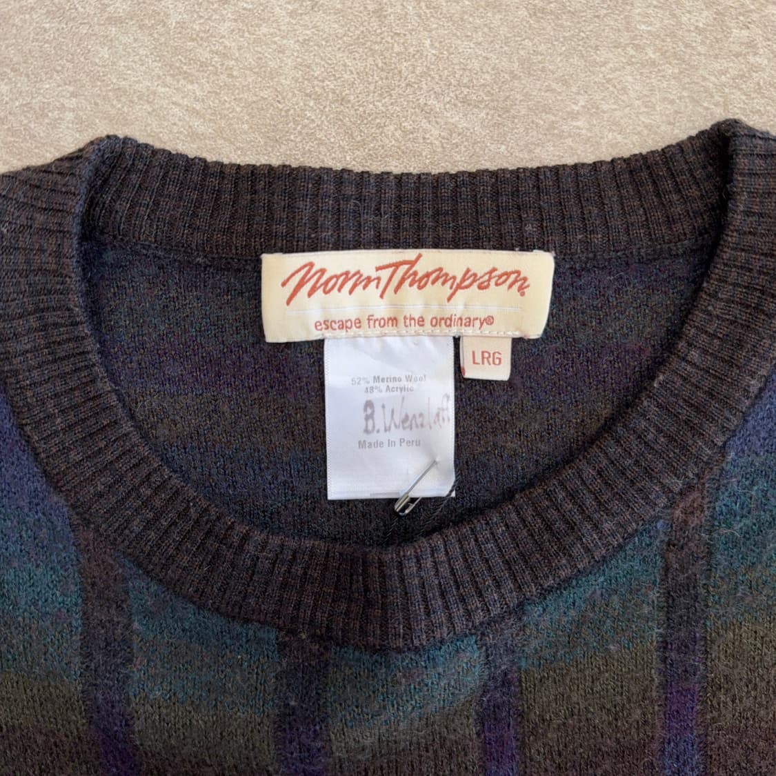 빈티지 울 니트 상품이미지3