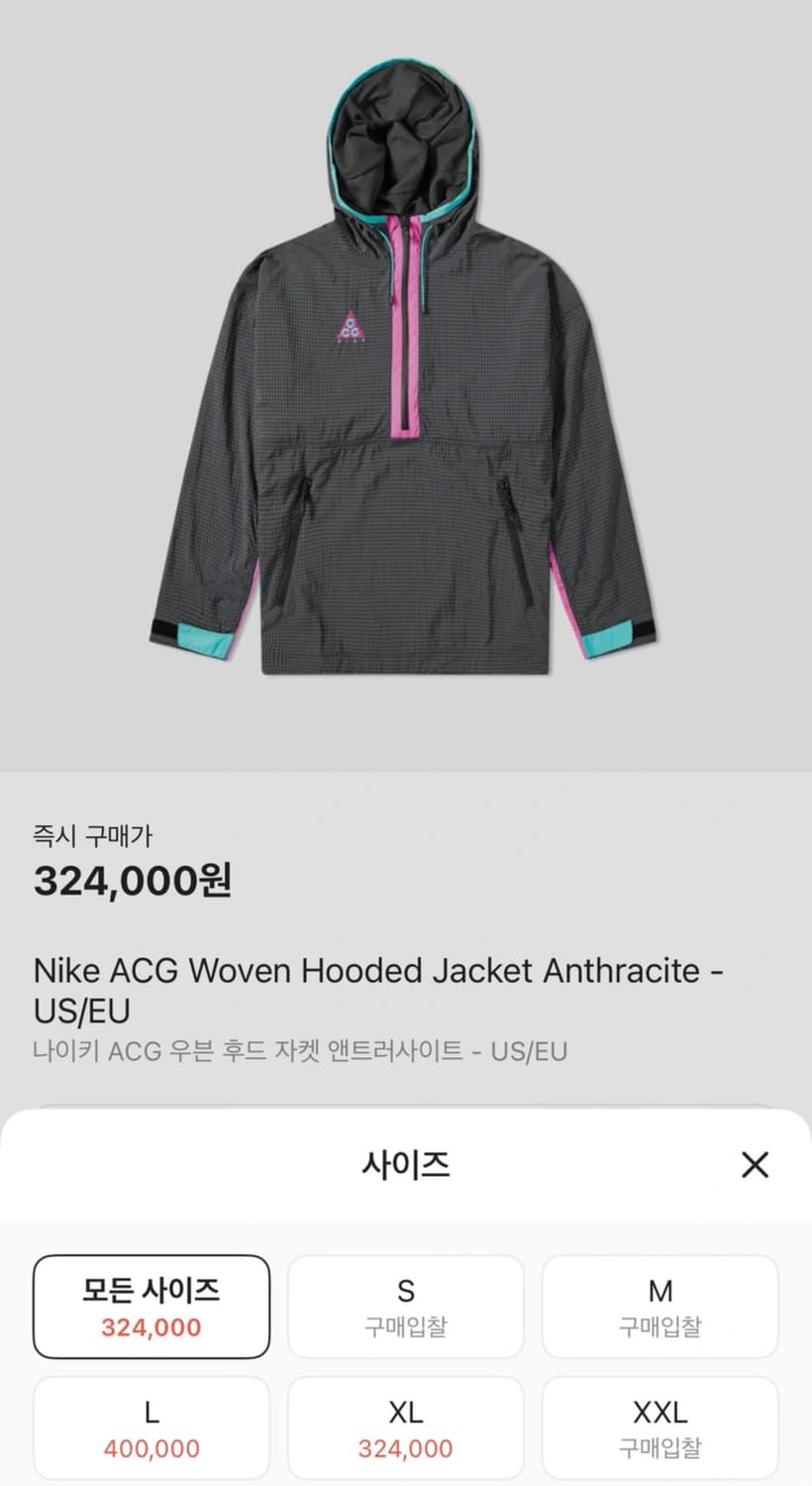 ACG 18 시즌 우븐 아노락 M 상품이미지7