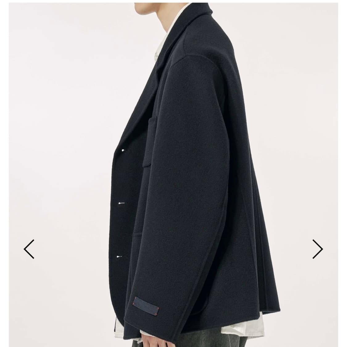 Wool Cashmere Single Sports Jacket navy 상품이미지2