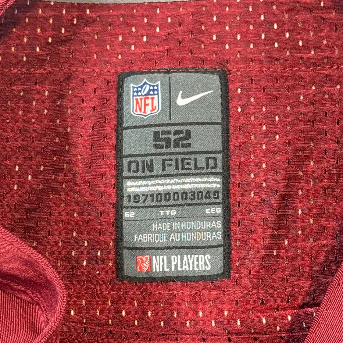 XXL) 워싱턴 레드스킨스 쿨리 47번 나이키 NFL 유니폼 상품이미지9