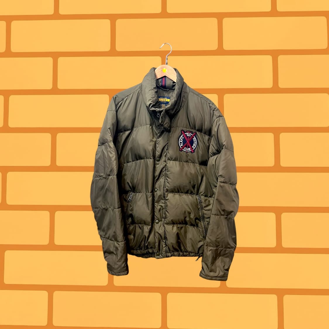 폴로 랄프로렌 럭비 올리브 다운 자켓 (L) 상품이미지1