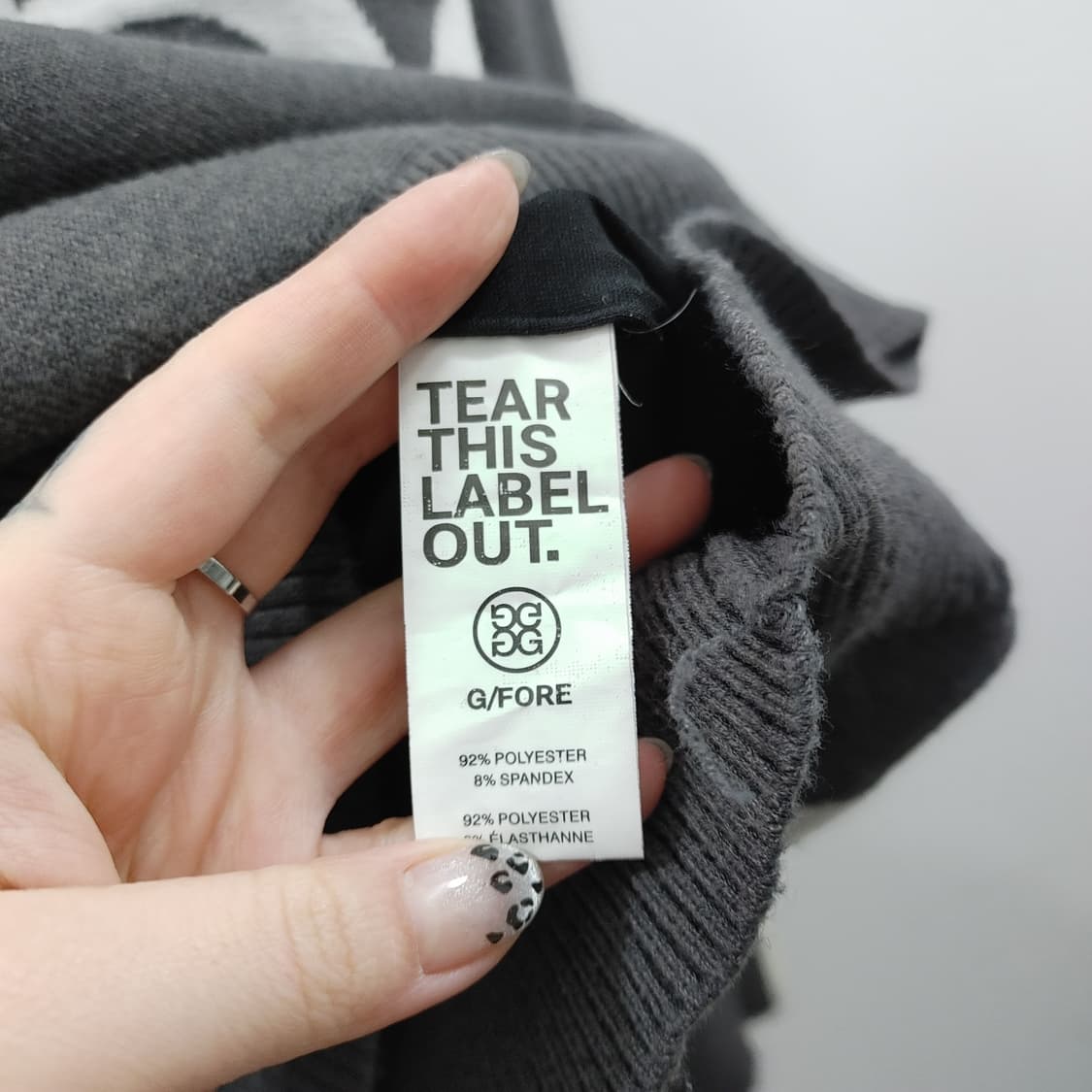 XL 지포어 남성 골프웨어 그레이 방풍 니트 스웨터 상품이미지4