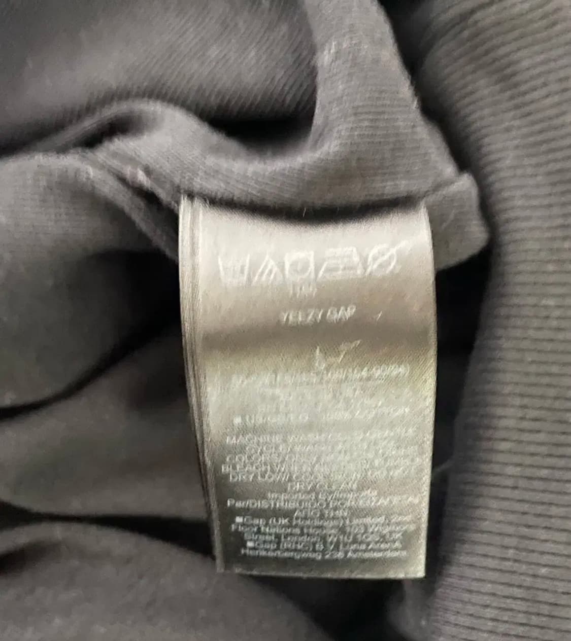 이지갭 발렌시아가 도브 후드티 워시드블랙 L 새상품 LAA초판 상품이미지4