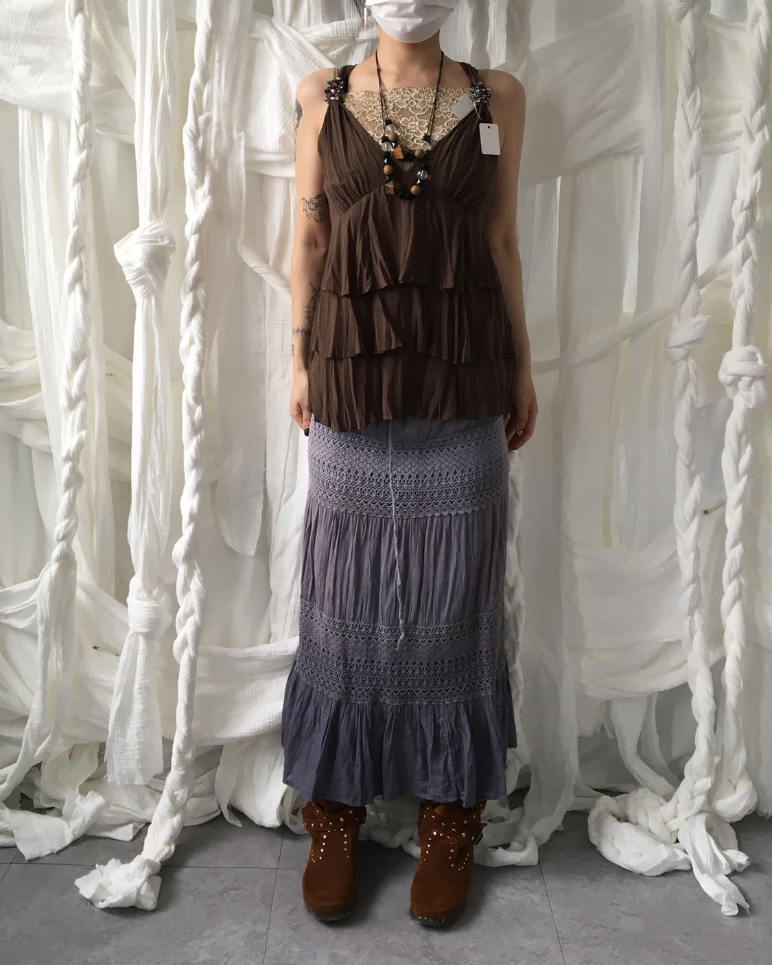 Ethnic mood layer sleeveless 상품이미지7
