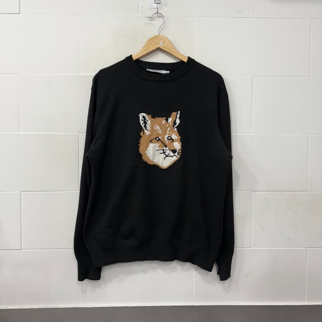 메종키츠네 빅 폭스헤드 니트 상품이미지1