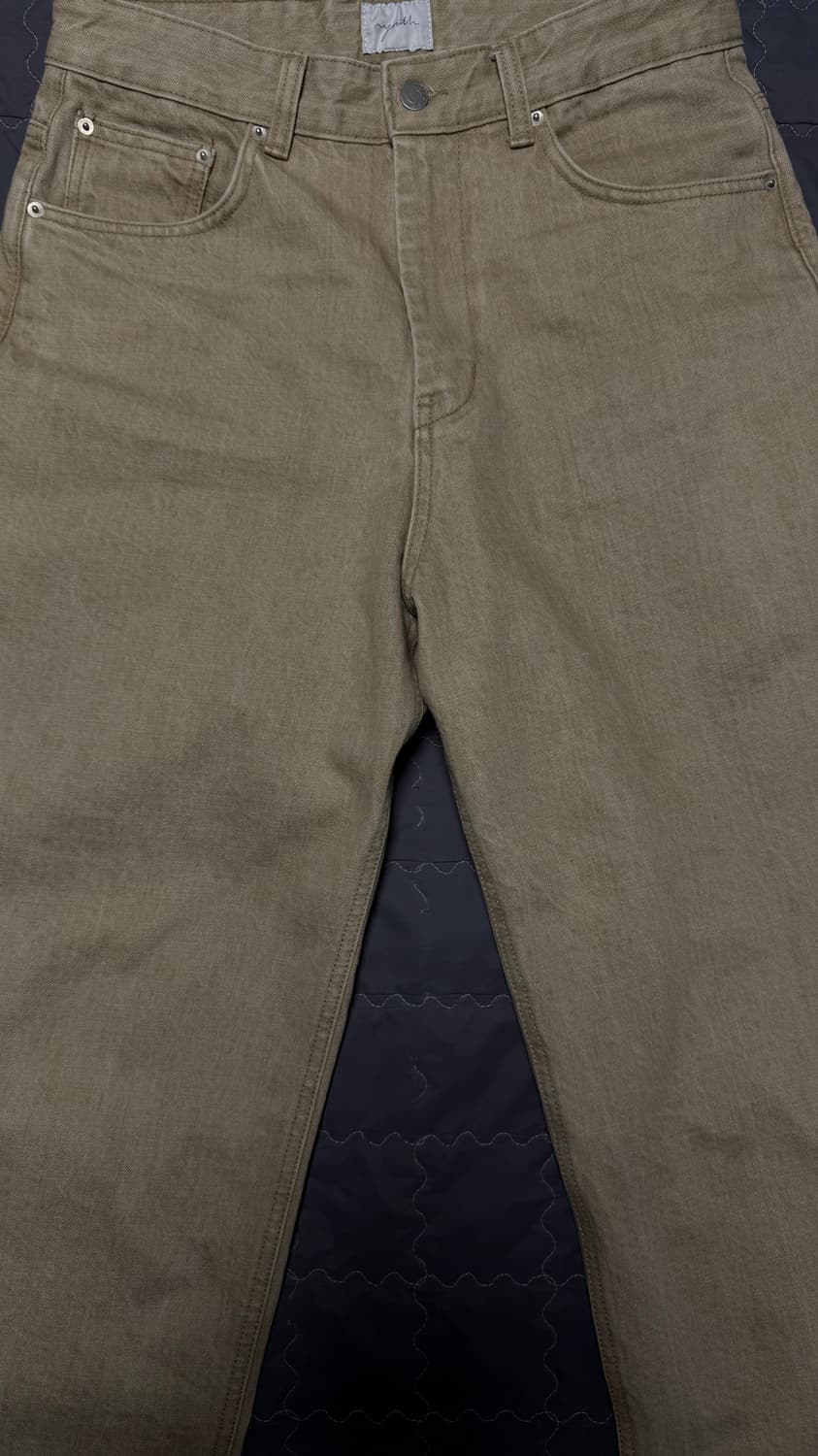 유스 와이드 데님(샌드베이지) M 상품이미지4