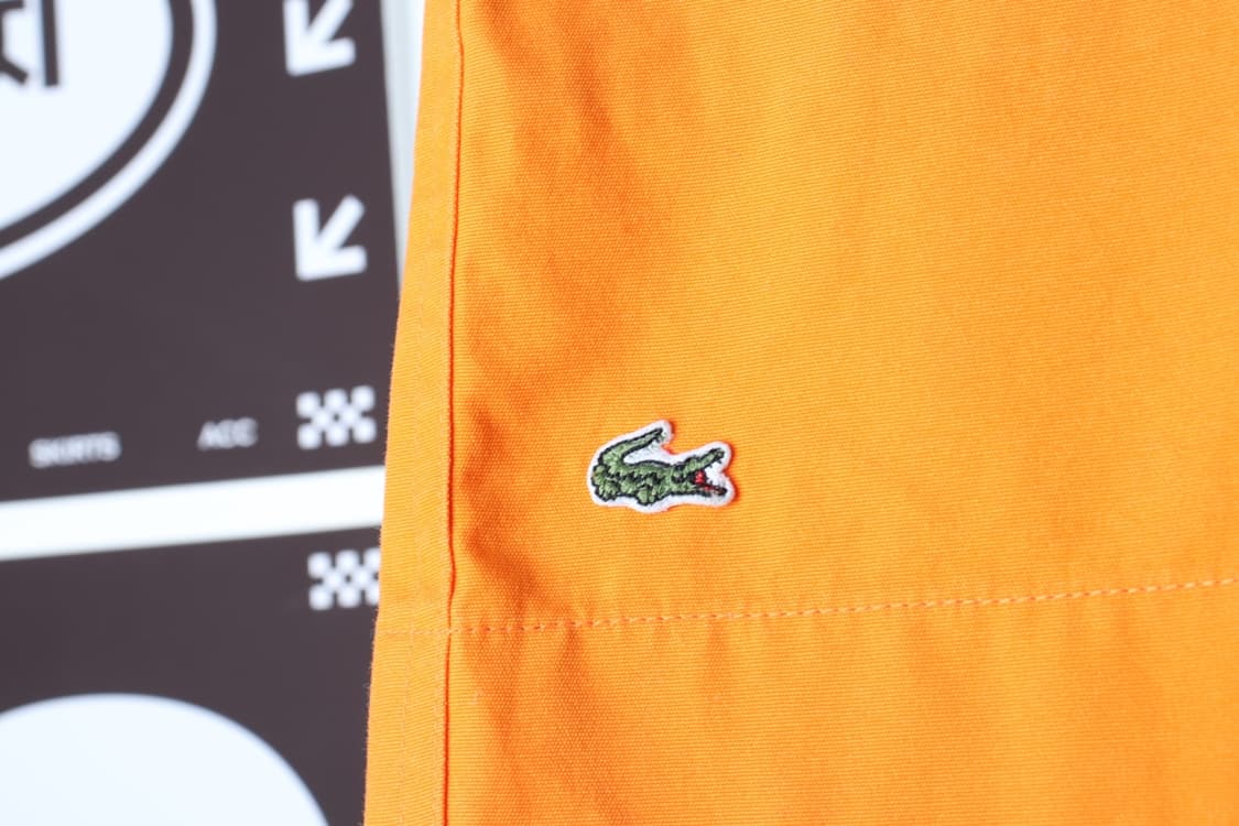 W(L) 라코스테 반바지 팬츠 오렌지 면 숏 아메카지-P1P10368 상품이미지5