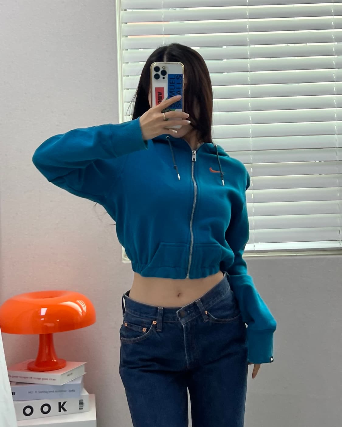 (WOMEN)나이키 크롭 후드집업-M1606 상품이미지7