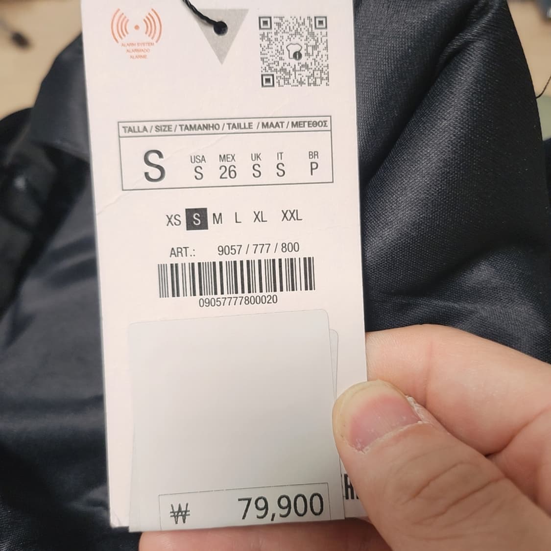 [S] 새상품 자라 블랙 리본 미니 원피스 상품이미지5