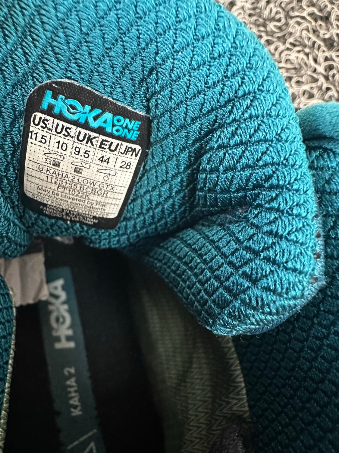 호카 카하 2 로우 GTX 등산화 280mm 터콰이즈 상품이미지7