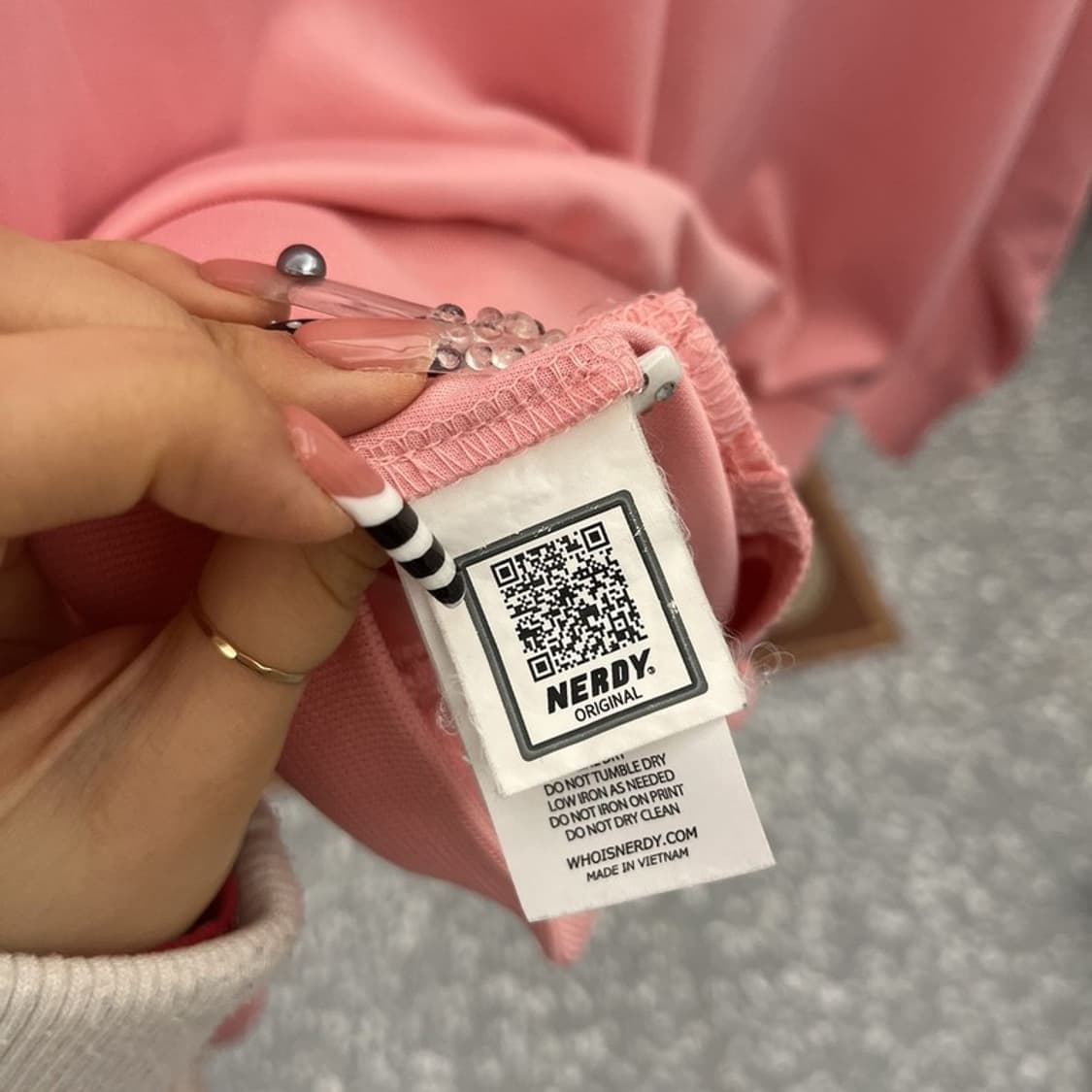 널디 여리 스프링 벚꽃 딸기우유 져지 집업 S C10094 상품이미지6