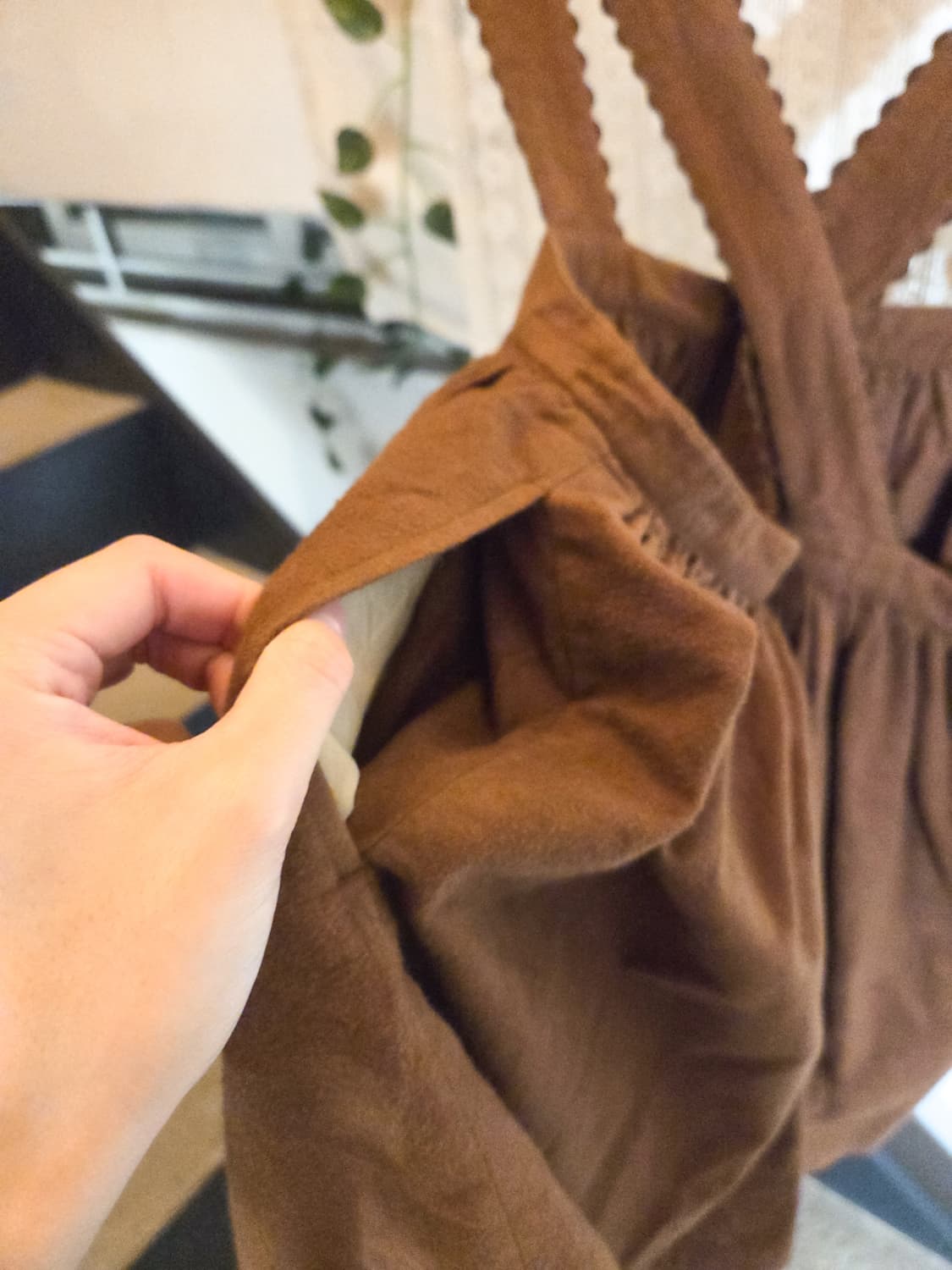 브라운 점퍼스커트 상품이미지6