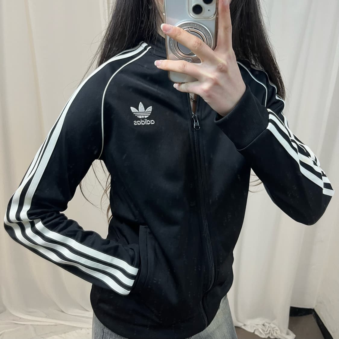 Adidas Superstar black jersey   상품이미지3