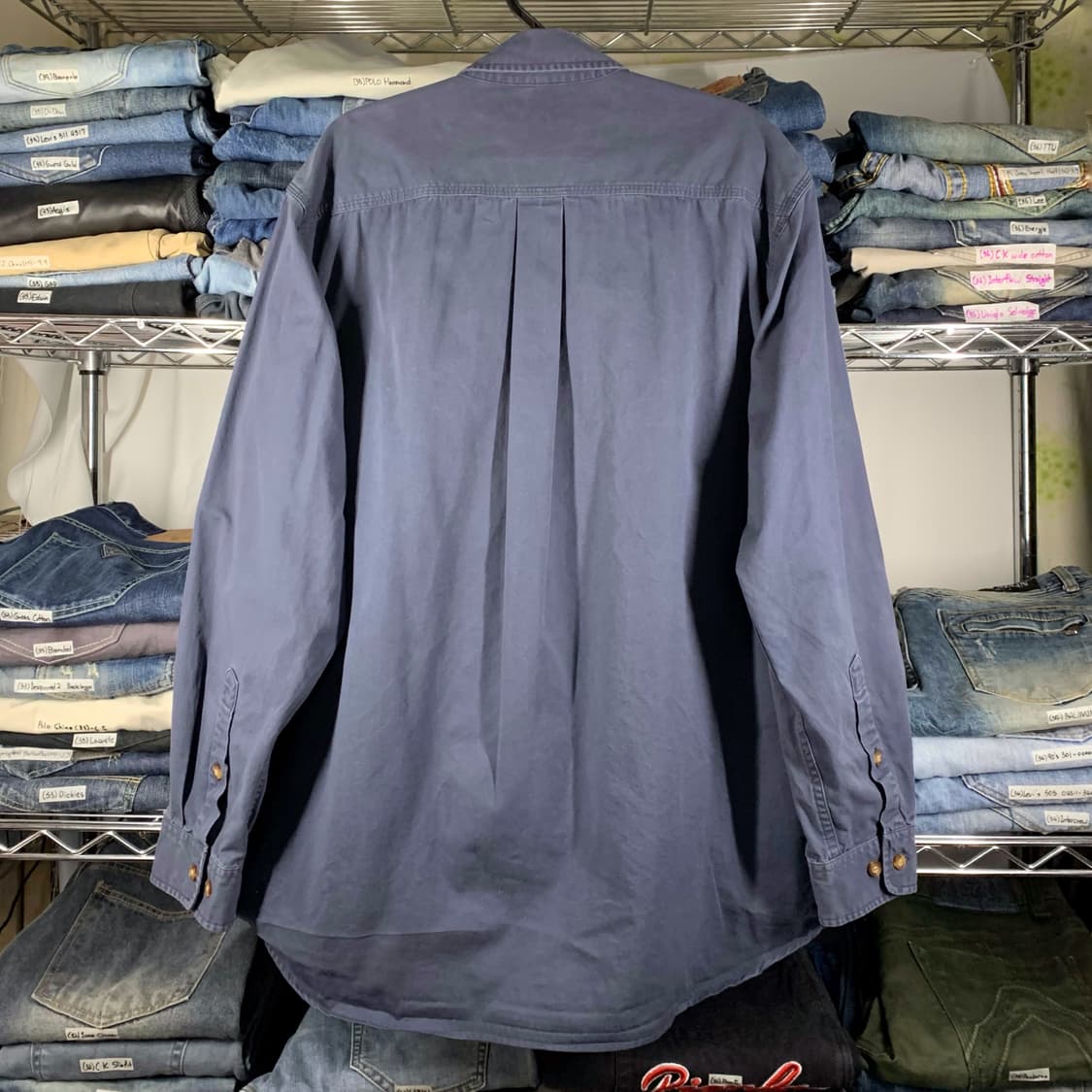 [L] 칼하트 워크셔츠 다크네이비 상품이미지3