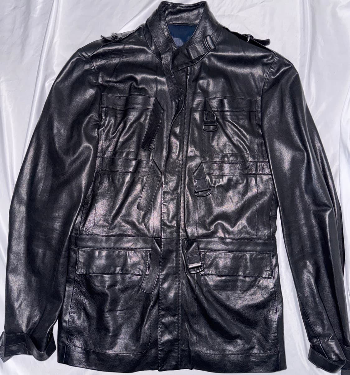 보테가 베네타 레더 필드 자켓 상품이미지3