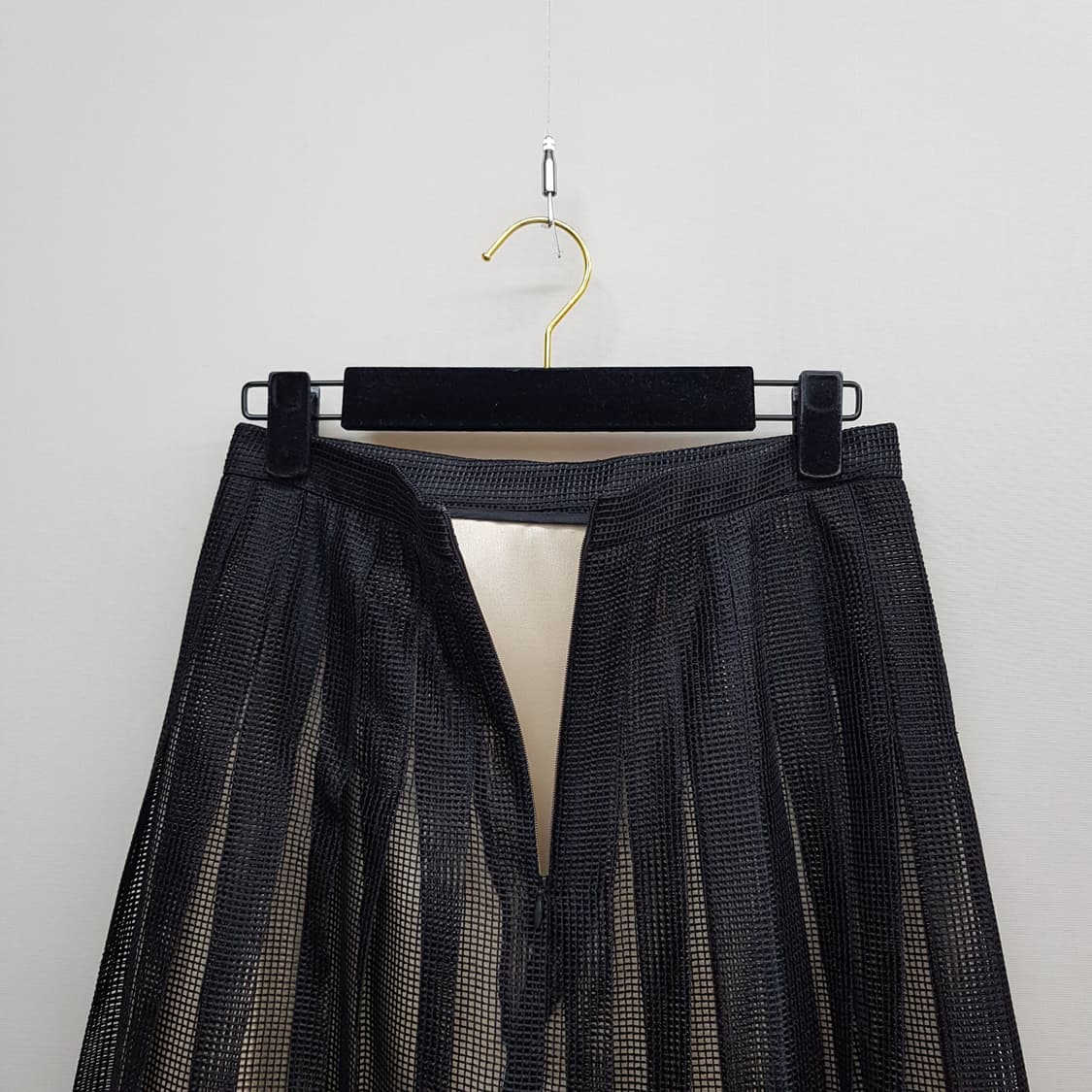 ORR 오르 2021 메쉬 레이어드 플리츠 롱 스커트 S사이즈 상품이미지5