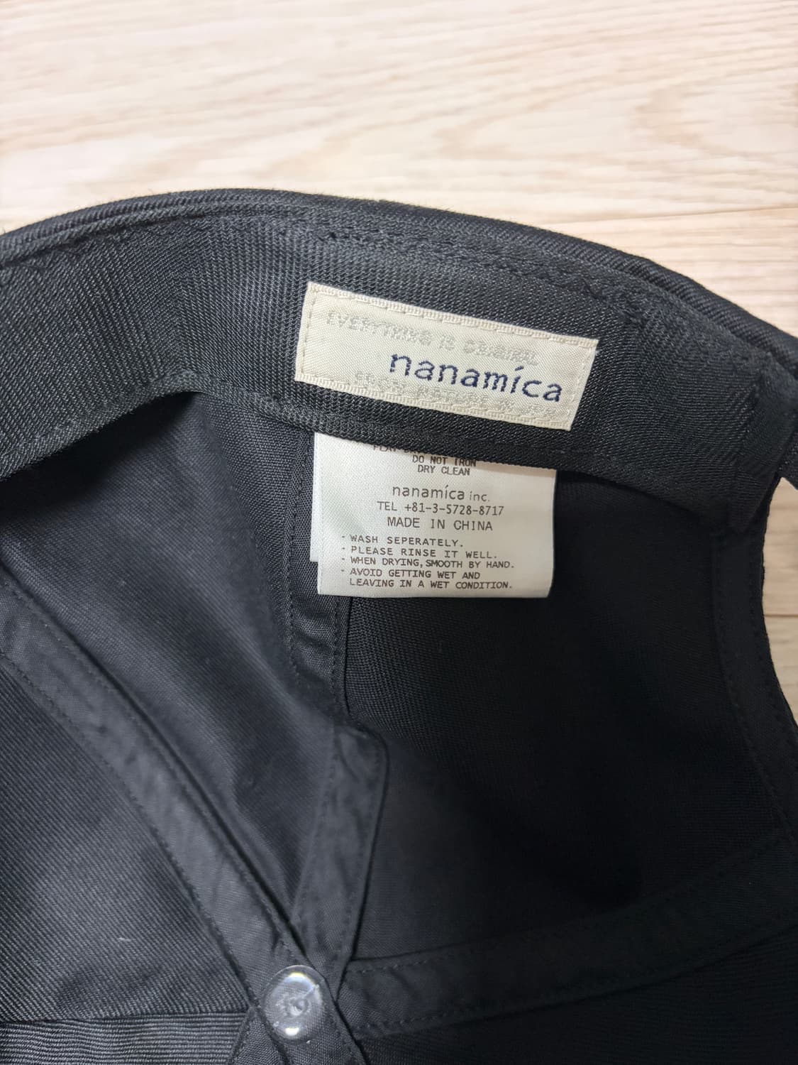 나나미카 볼캡 블랙 상품이미지2