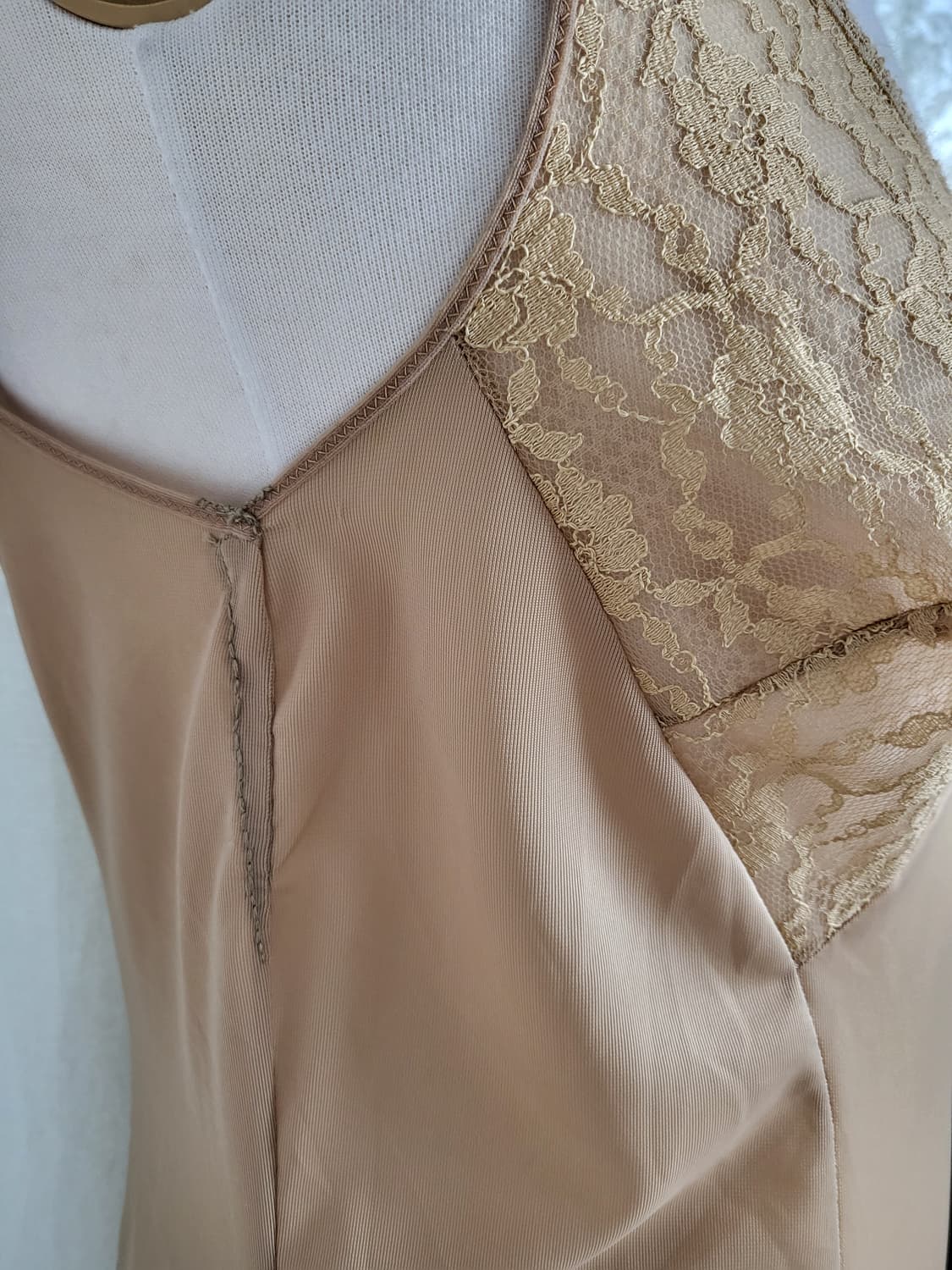 빈티지 노스탤지어 클래식 레이스 롱 슬립 상품이미지5