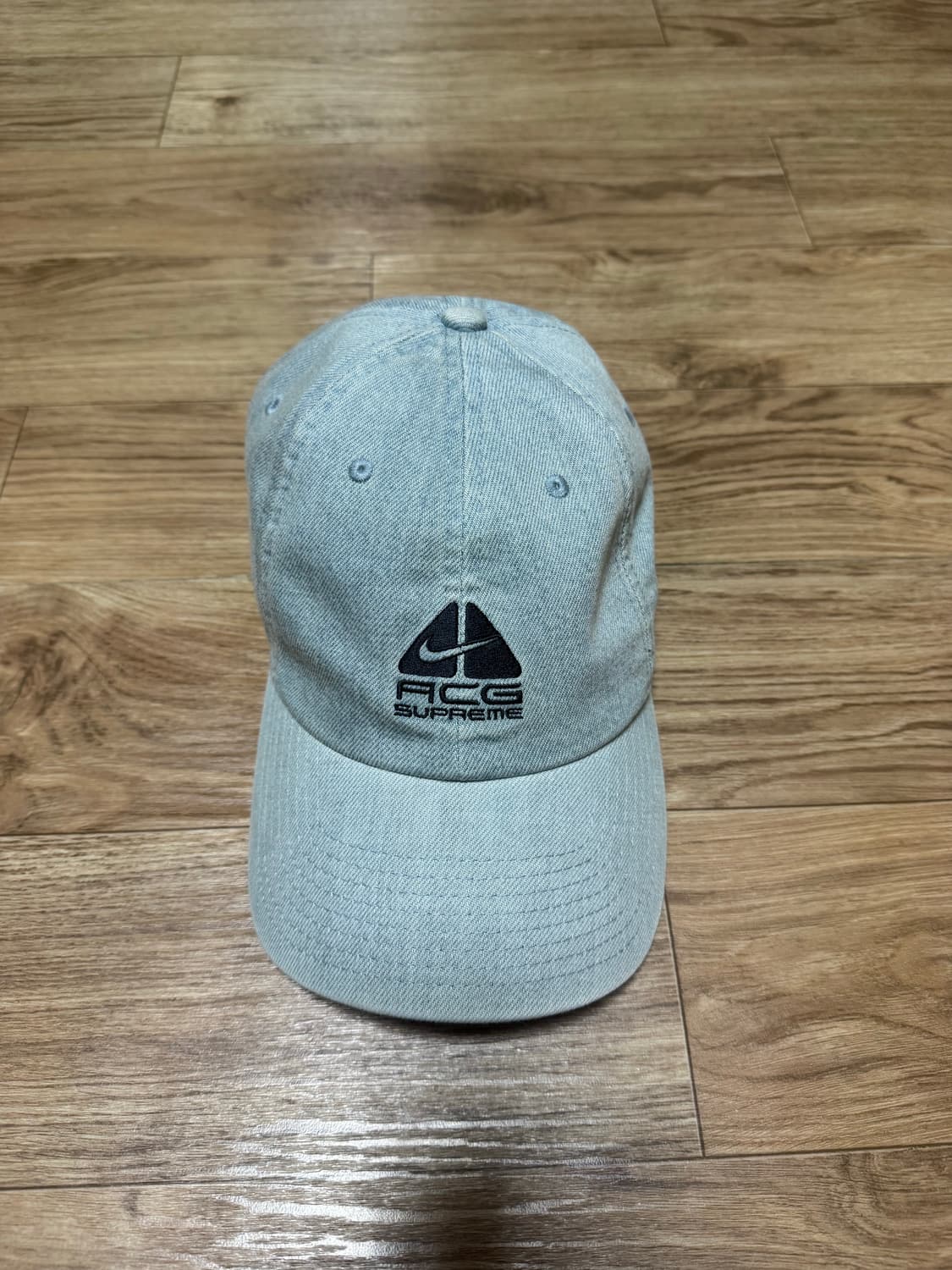 슈프림 x 나이키 ACG 데님 6-패널 캡 워시드 블루 - 22FW 상품이미지2