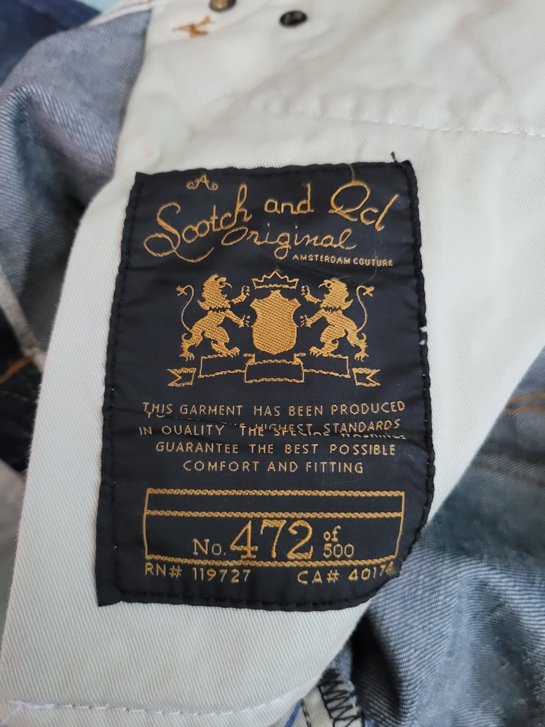 스카치앤소다 Scotch&Soda 어센틱 빈티지셀렉션 스트레이트진 32  상품이미지7