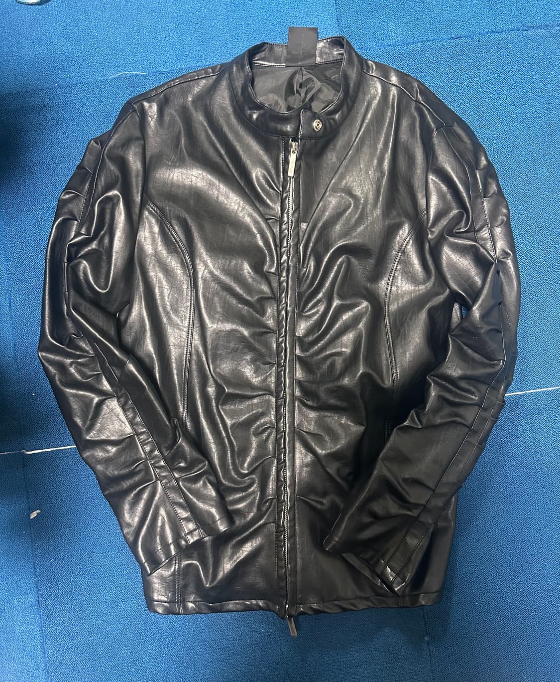 NACHE shirring leather jacket 상품이미지3