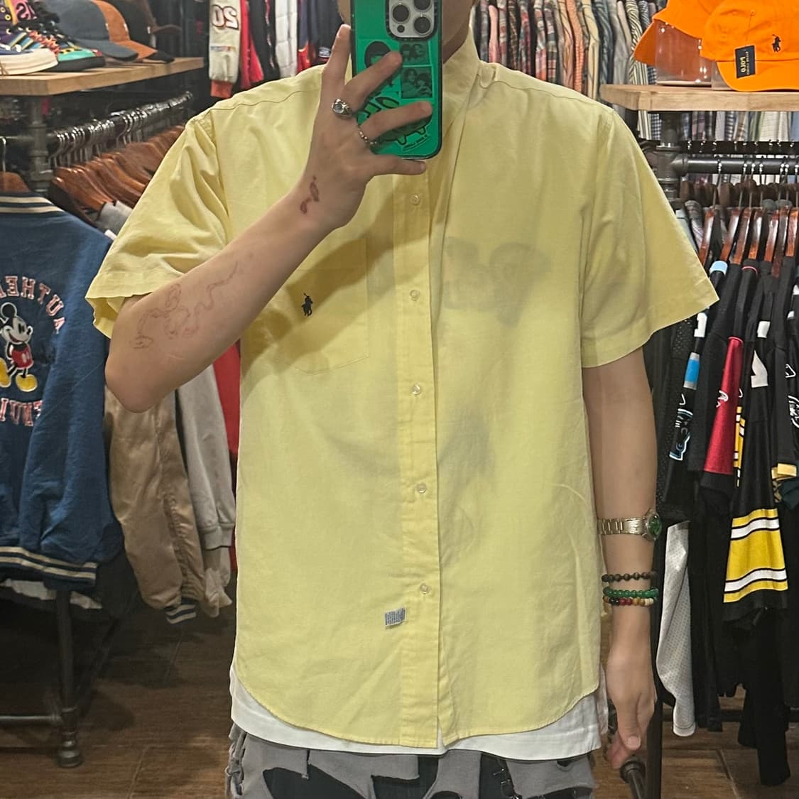 [HI] 폴로 랄프로렌 반팔 셔츠 옐로우 상품이미지2