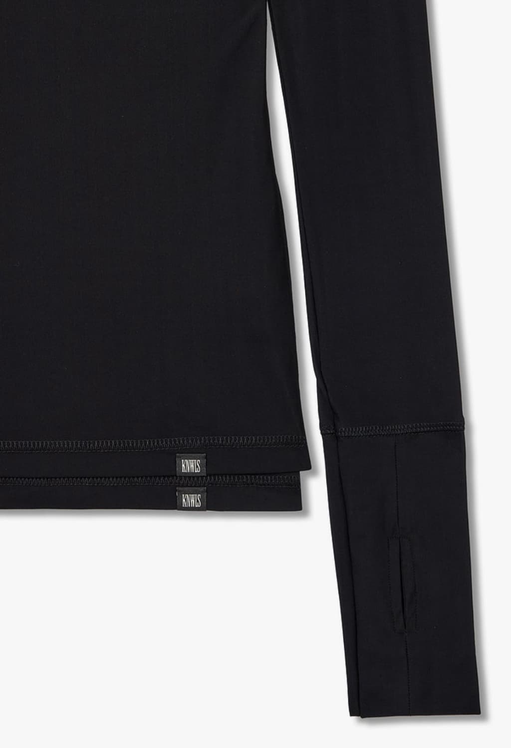 [XS]노울스 24fw 레이어드 폴라 티/블랙 상품이미지3