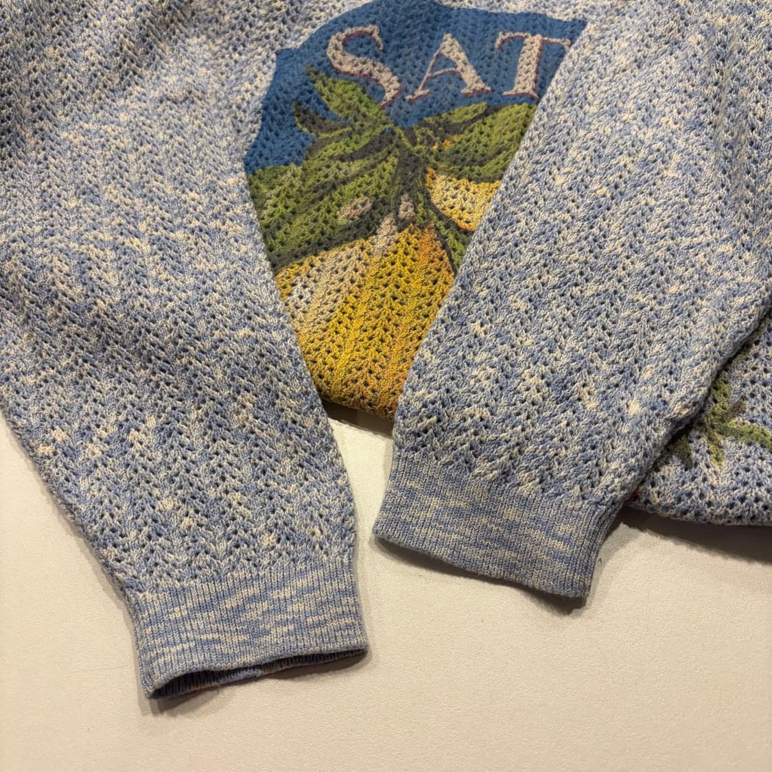 [95] SATUR 세터 코스트 시트론 레몬 프린팅 니트 스웨터 C966 상품이미지6