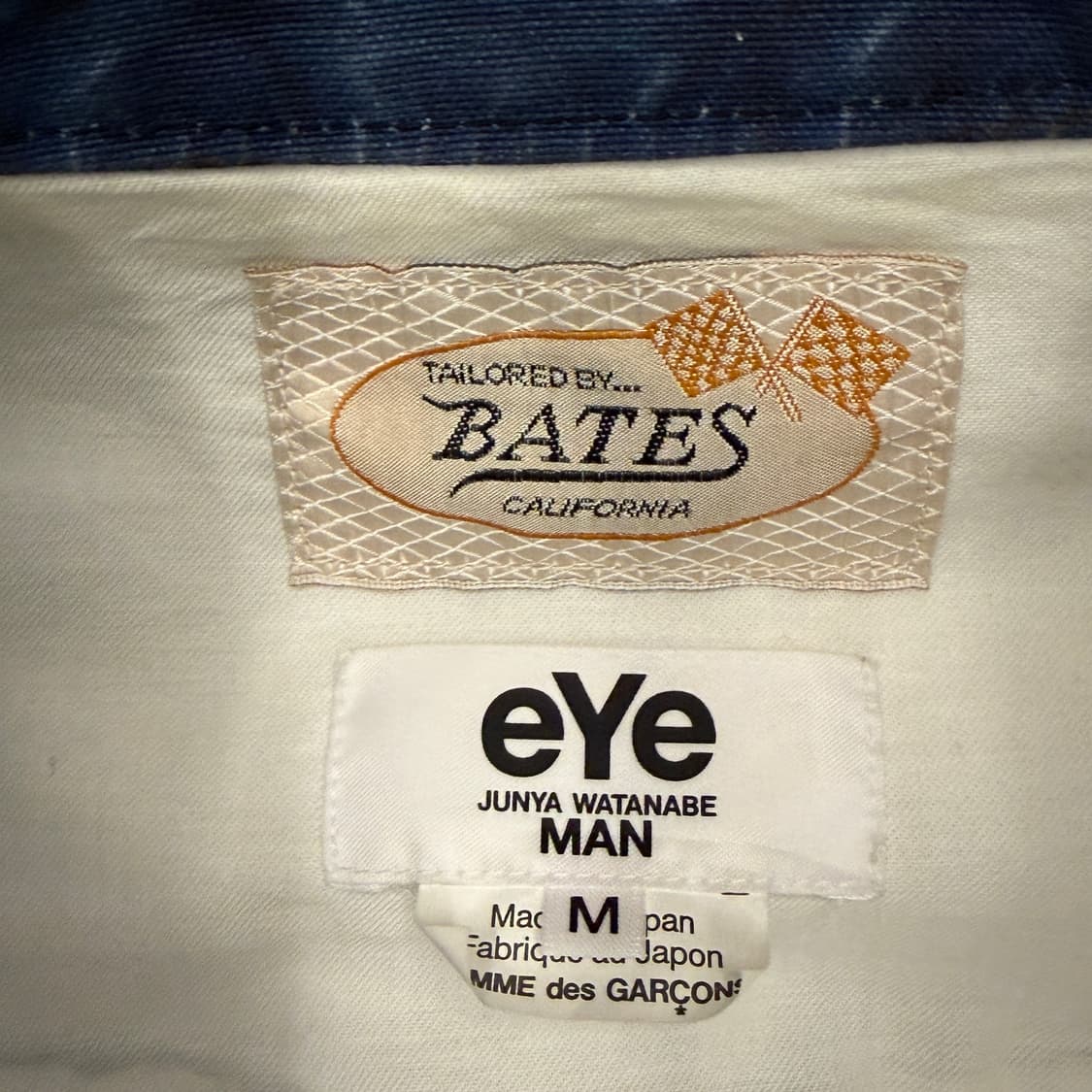 준야 와타나베 베이츠 레더 자켓 인디고 m 사이즈 판매합니다! 상품이미지3