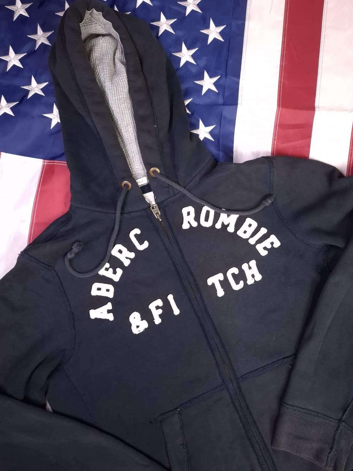 오리지날 아베크롬비 빈티지 데미지 후드 자켓 상품이미지2