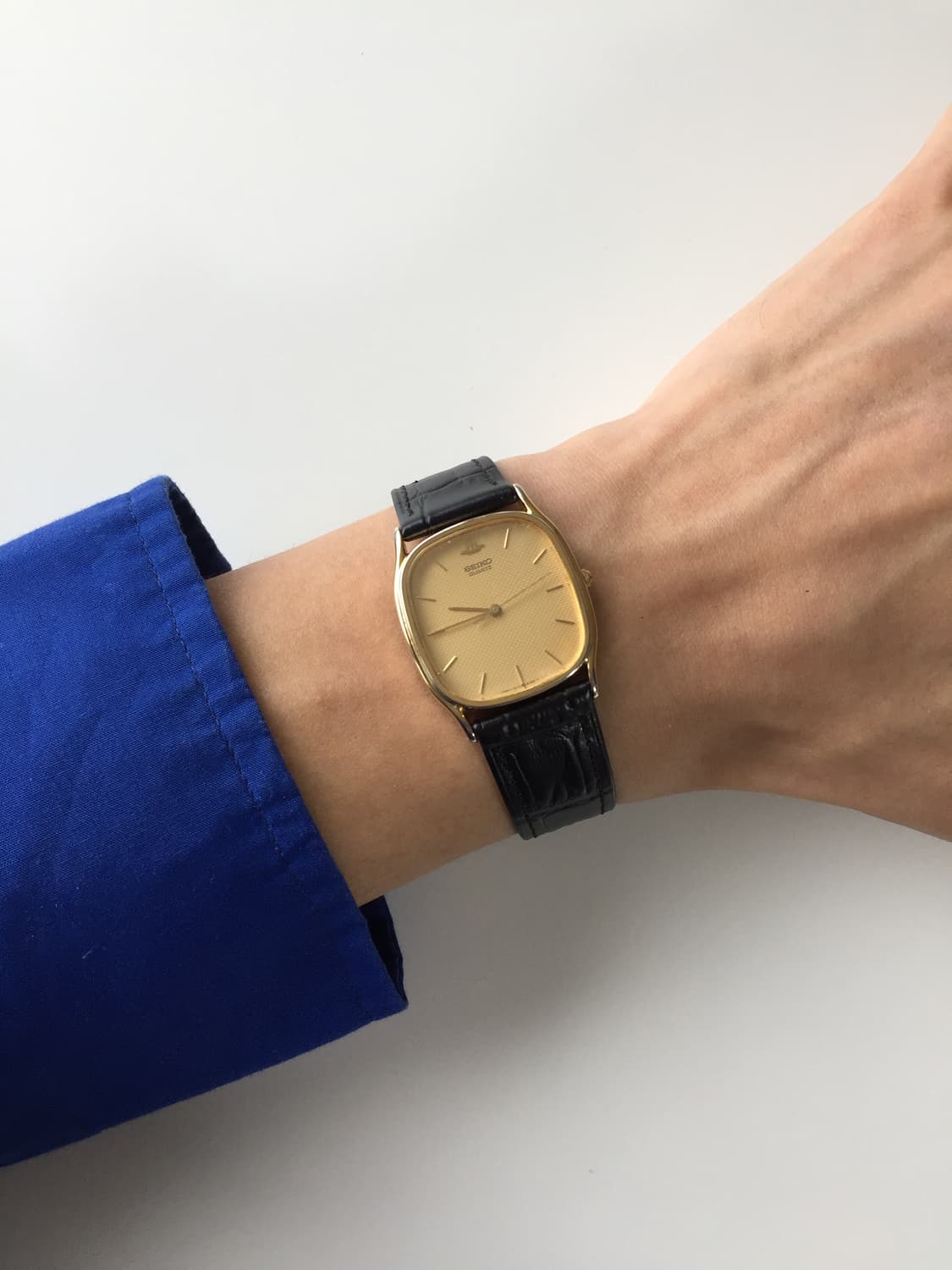 90s seiko gold 3d dial quartz 상품이미지4
