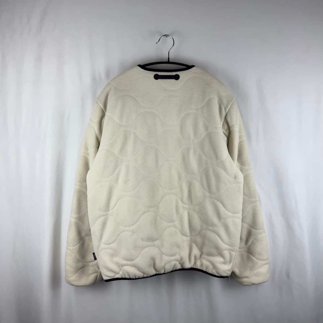S) 예일 엠브로이더리 댄 카라리스 퀼팅 플리스 자켓 아이보리 상품이미지6