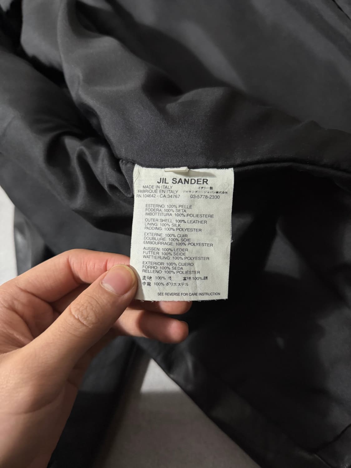 00’S 질샌더 히든버튼 레더자켓 상품이미지8