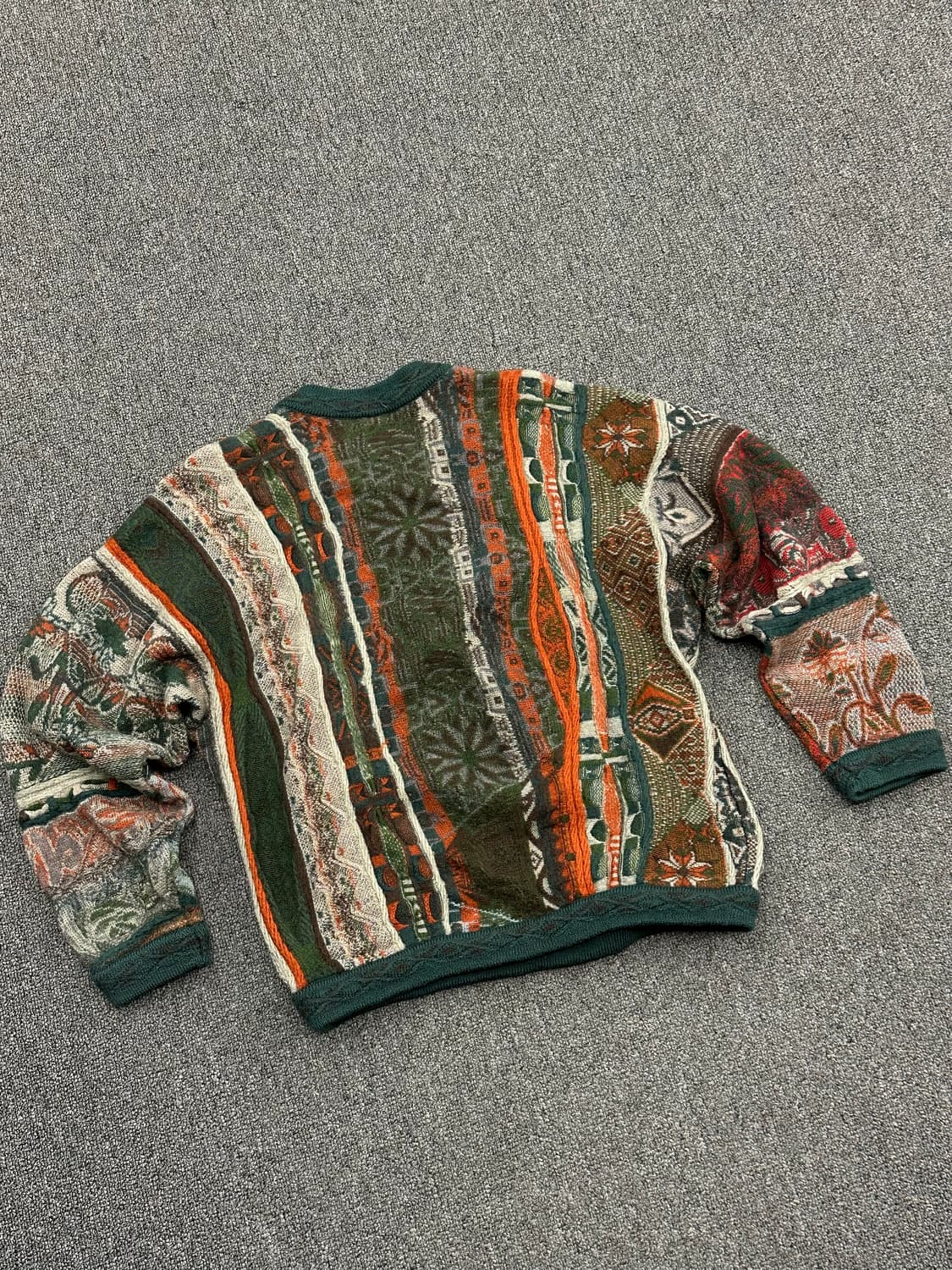 S)쿠지 Coogi 빈티지 패턴 케이블 울니트 상품이미지2