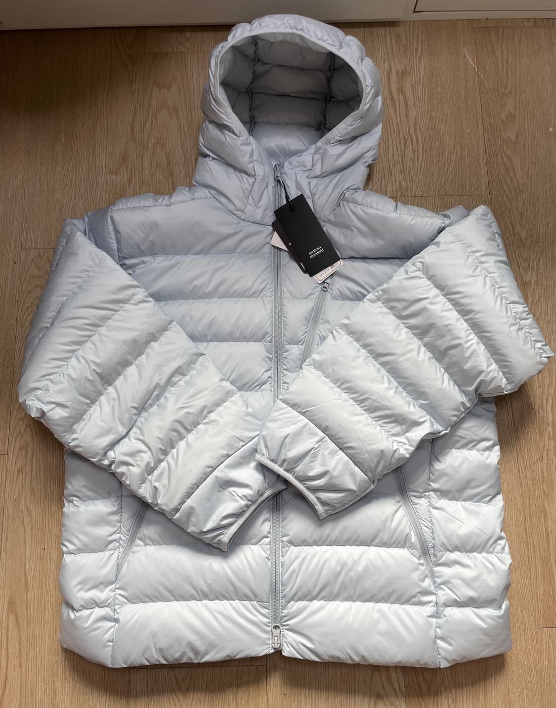 무신사 스탠다드 시티레저 후드 라이트다운 클라우디블루 상품이미지2