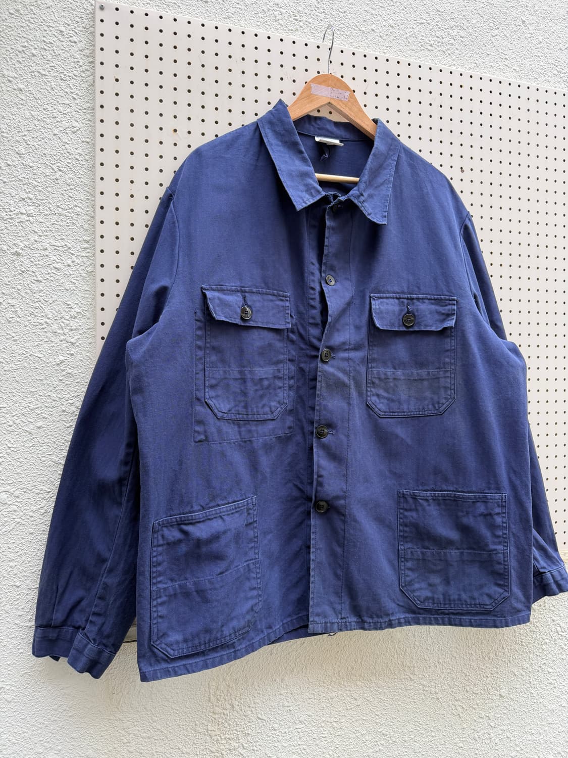 OLD VINTAGE WASHED BLUE HBT 헤링본 프렌치워크자켓 상품이미지3