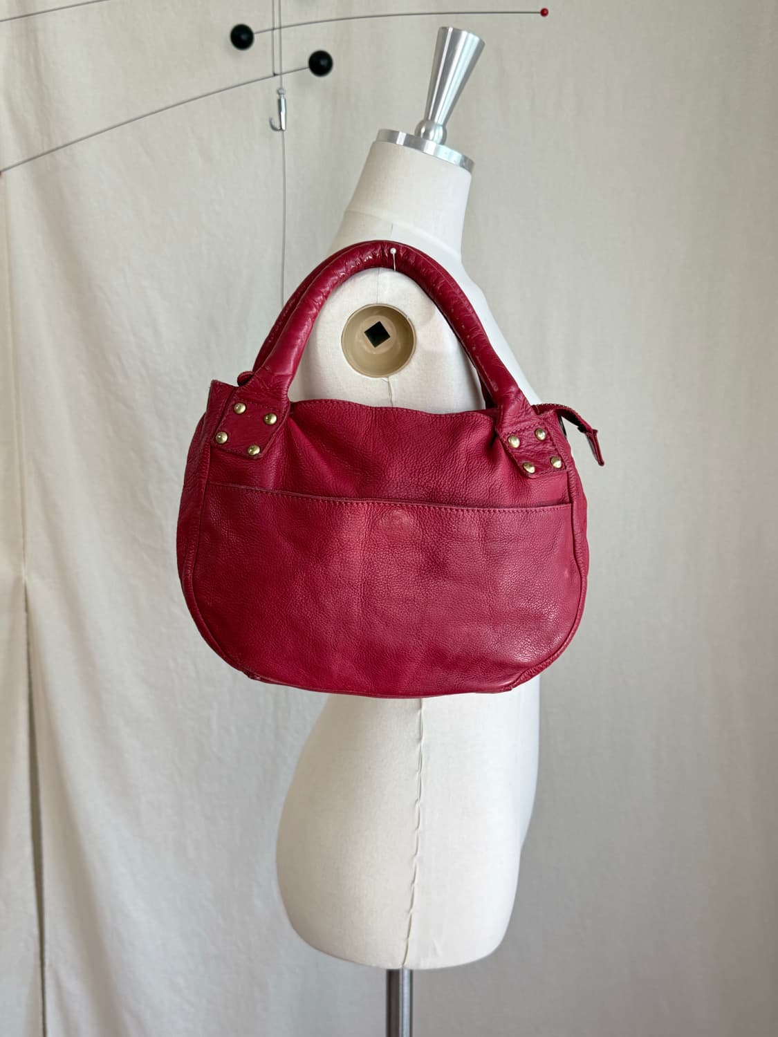 cours de couleur 소프트 레더 백 상품이미지3