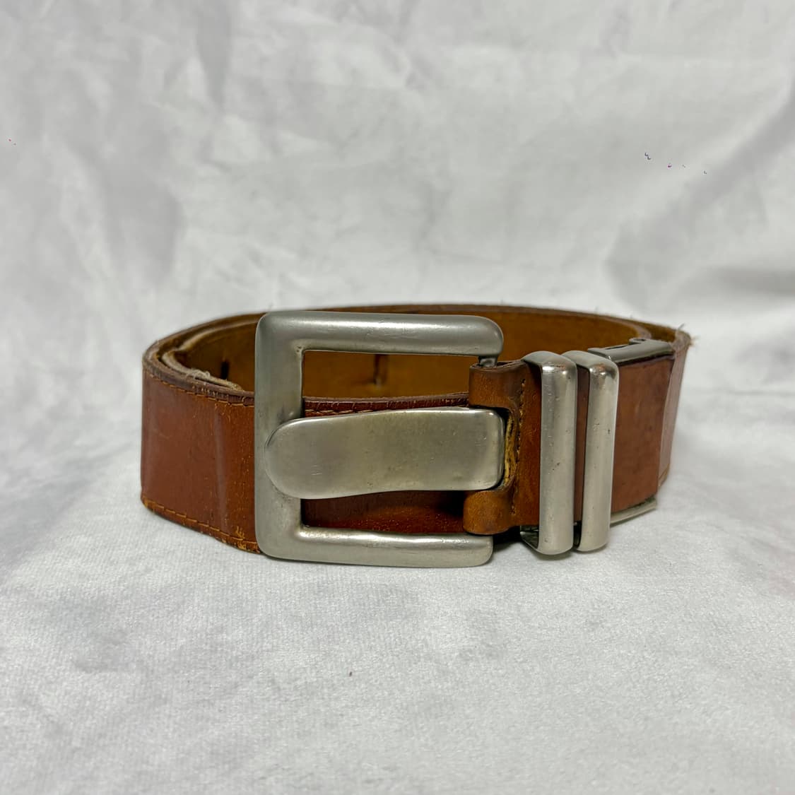 빈티지 라지 핀 버클 레더 벨트 상품이미지1