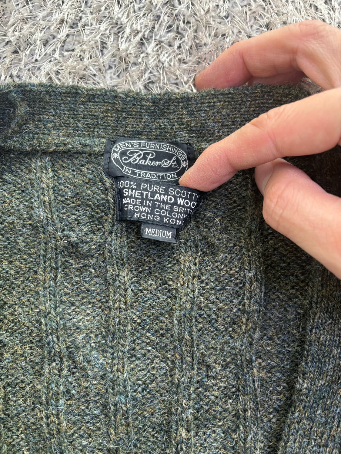 일본판 스코틀랜드울 니트조끼 사이즈 100 상품이미지3