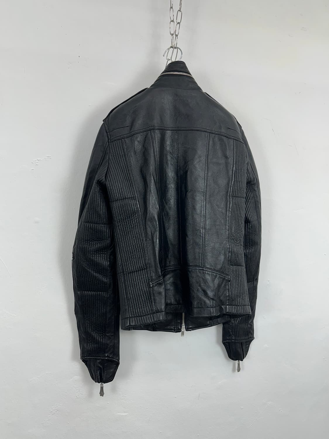 Luv maison Ribbed Panel Lambskin Leather 상품이미지6