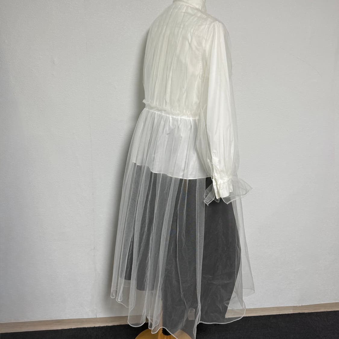 20ss 느와케이니노미야 꼼데가르송 튤 레이어드 셔츠 s 상품이미지3