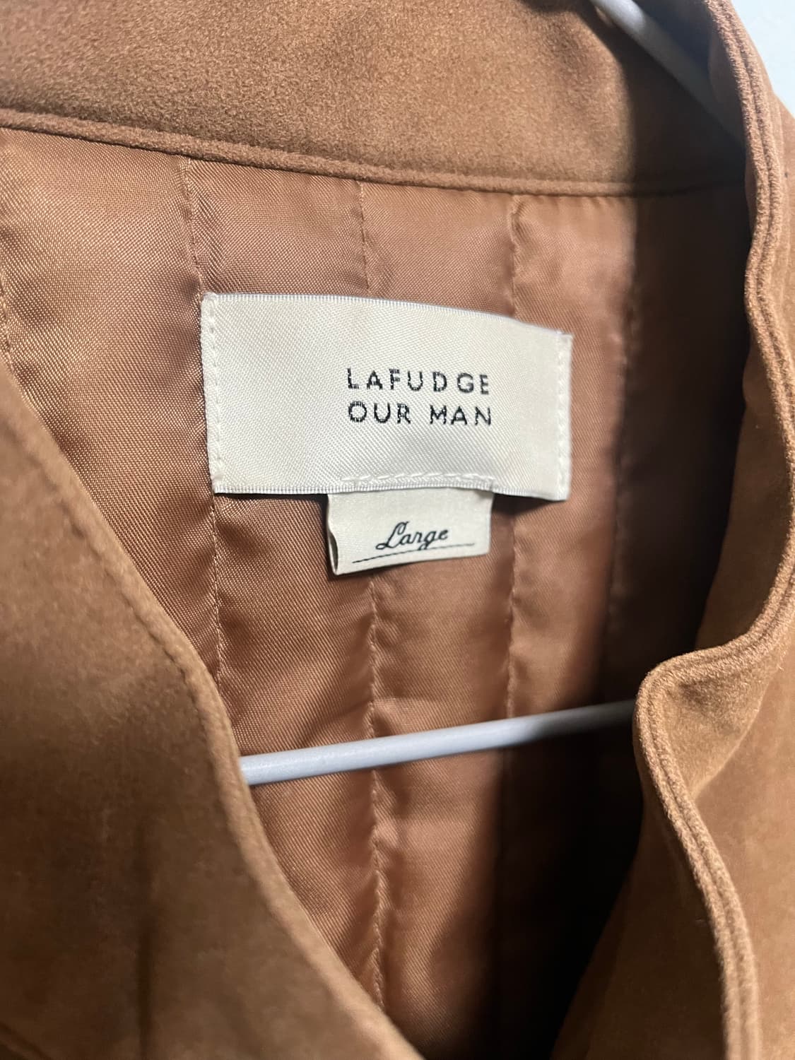 LAFUDGE 스웨이드 블루종 자켓 브라운 상품이미지4
