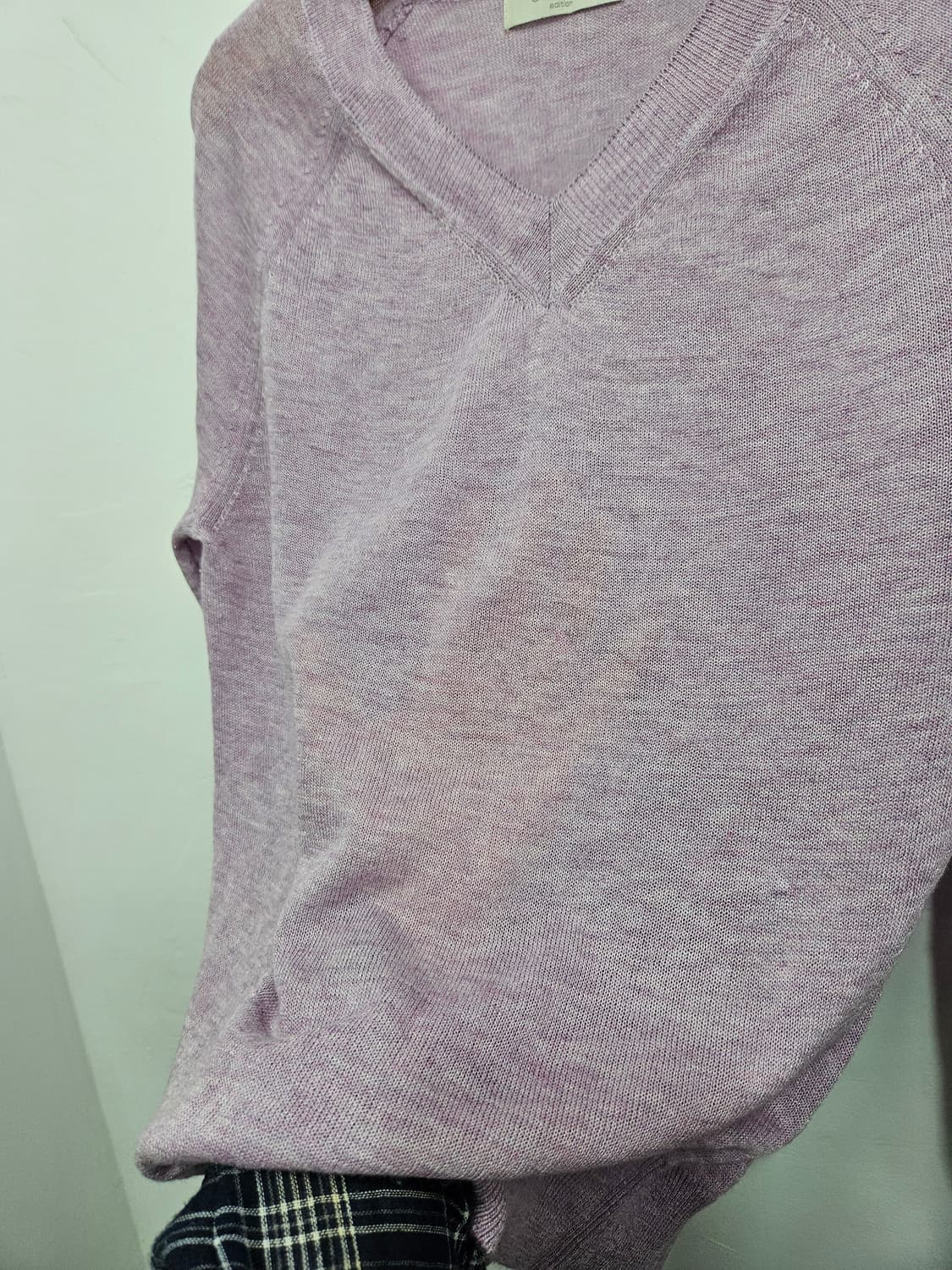 셀렉샵(CelebShop) 브이넥 니트, 라벤더 55 상품이미지8