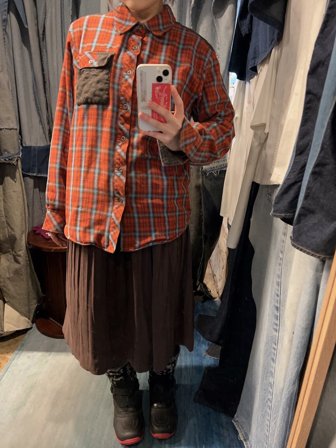 44-66 ) Marmot Plaid Flannel Shirt 상품이미지4